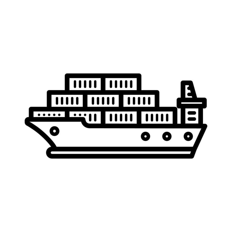 Container Versand Symbol Vektor Illustration Design