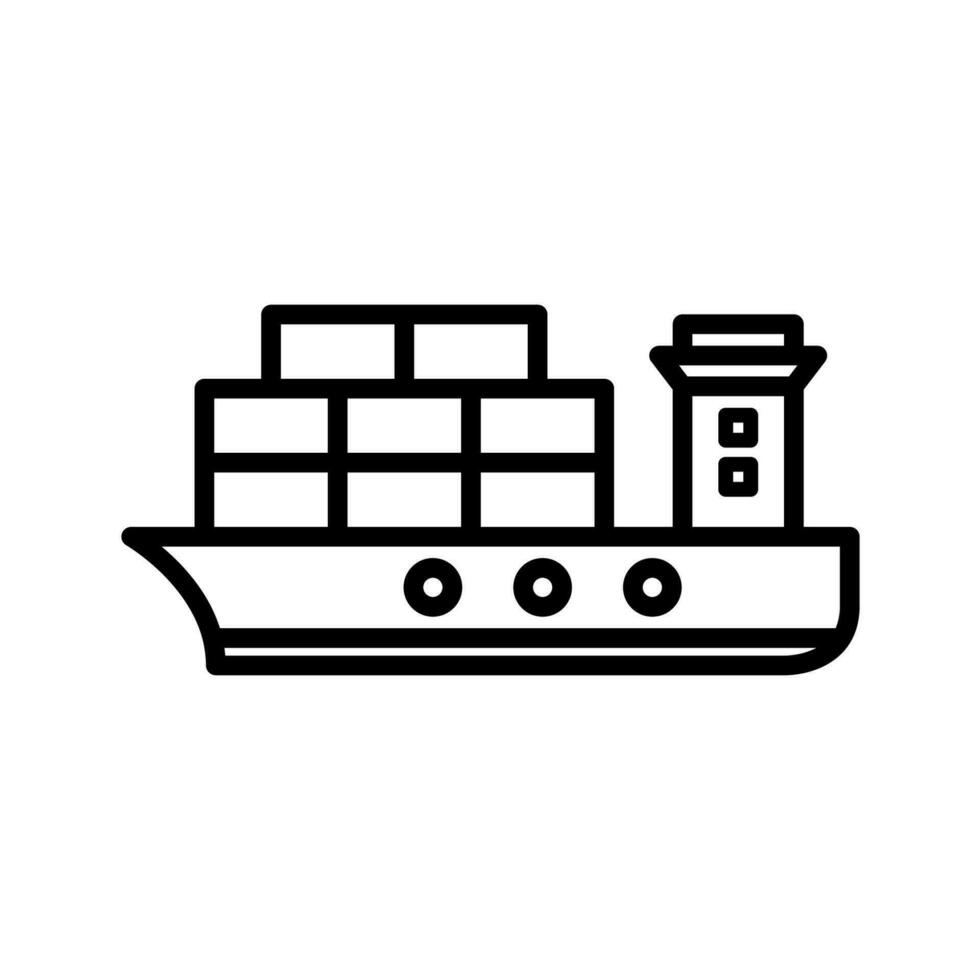 Container Versand Symbol Vektor Illustration Design
