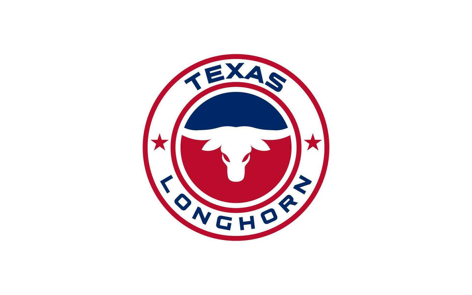 Texas Longhorn Büffel Stier das Vieh Logo Design vektor