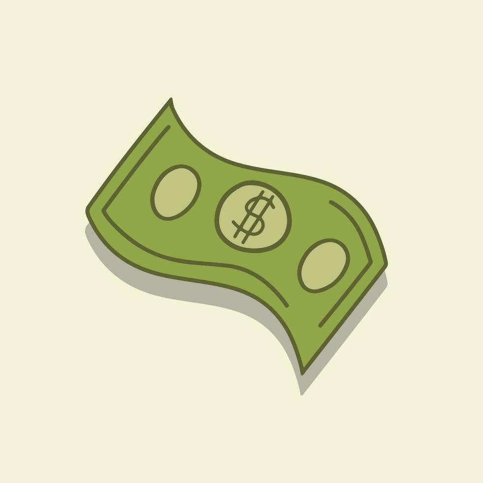 pengar väska och guld mynt vektor illustration