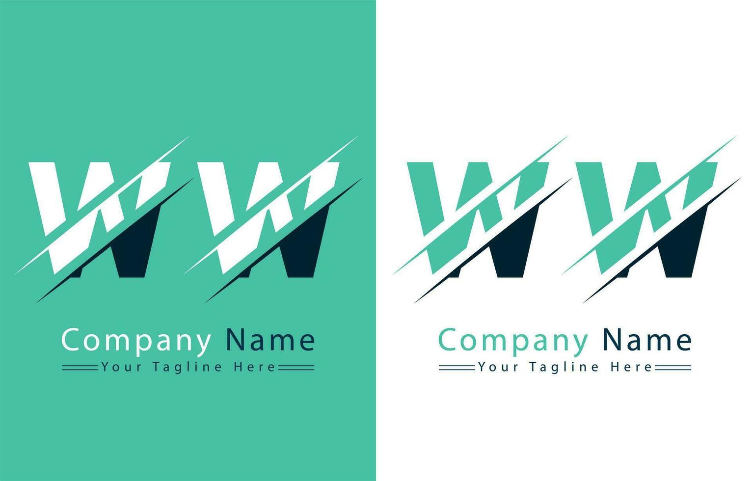 ww Brief Logo Vektor Design Vorlage Elemente