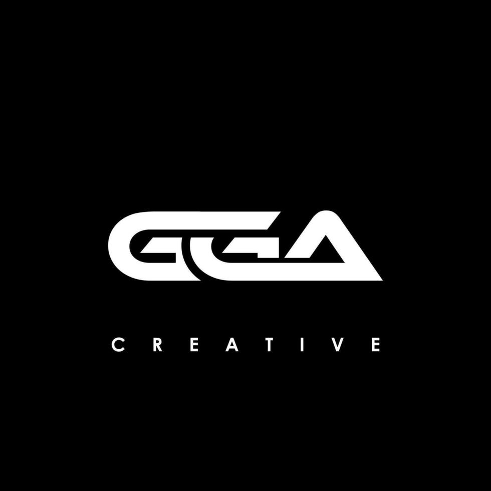 gga Brief Initiale Logo Design Vorlage Vektor Illustration