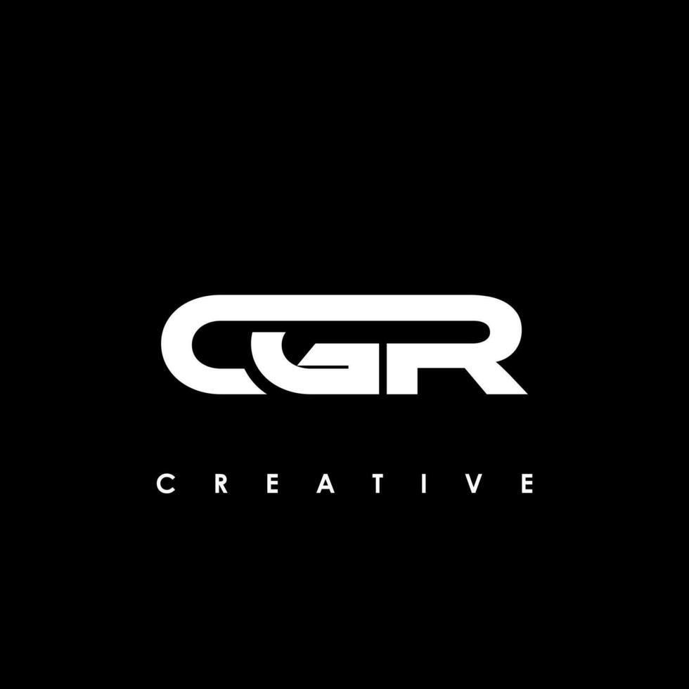 cgr brev första logotyp design mall vektor illustration