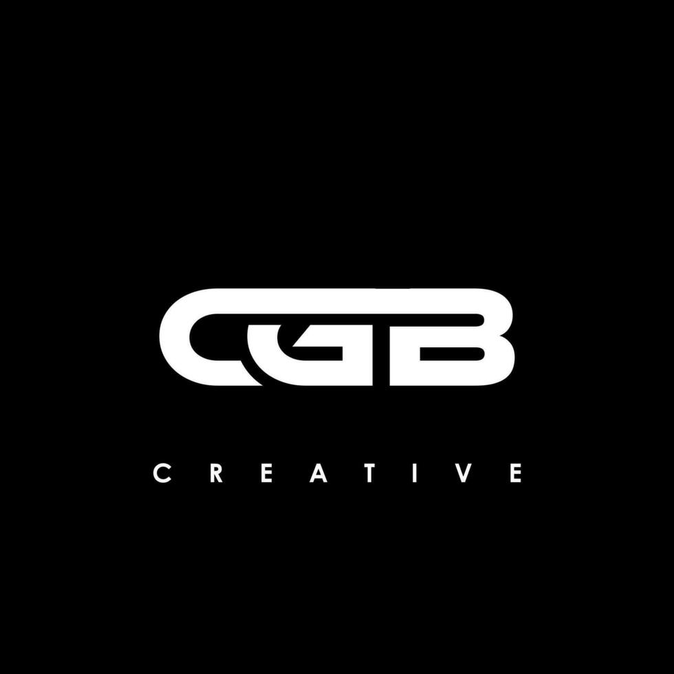 cgb brev första logotyp design mall vektor illustration