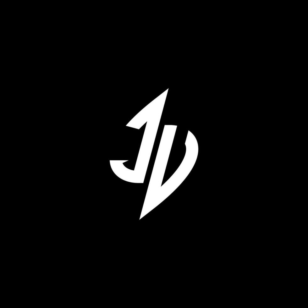 ju Monogramm Logo Esport oder Spielen Initiale Konzept Vektor