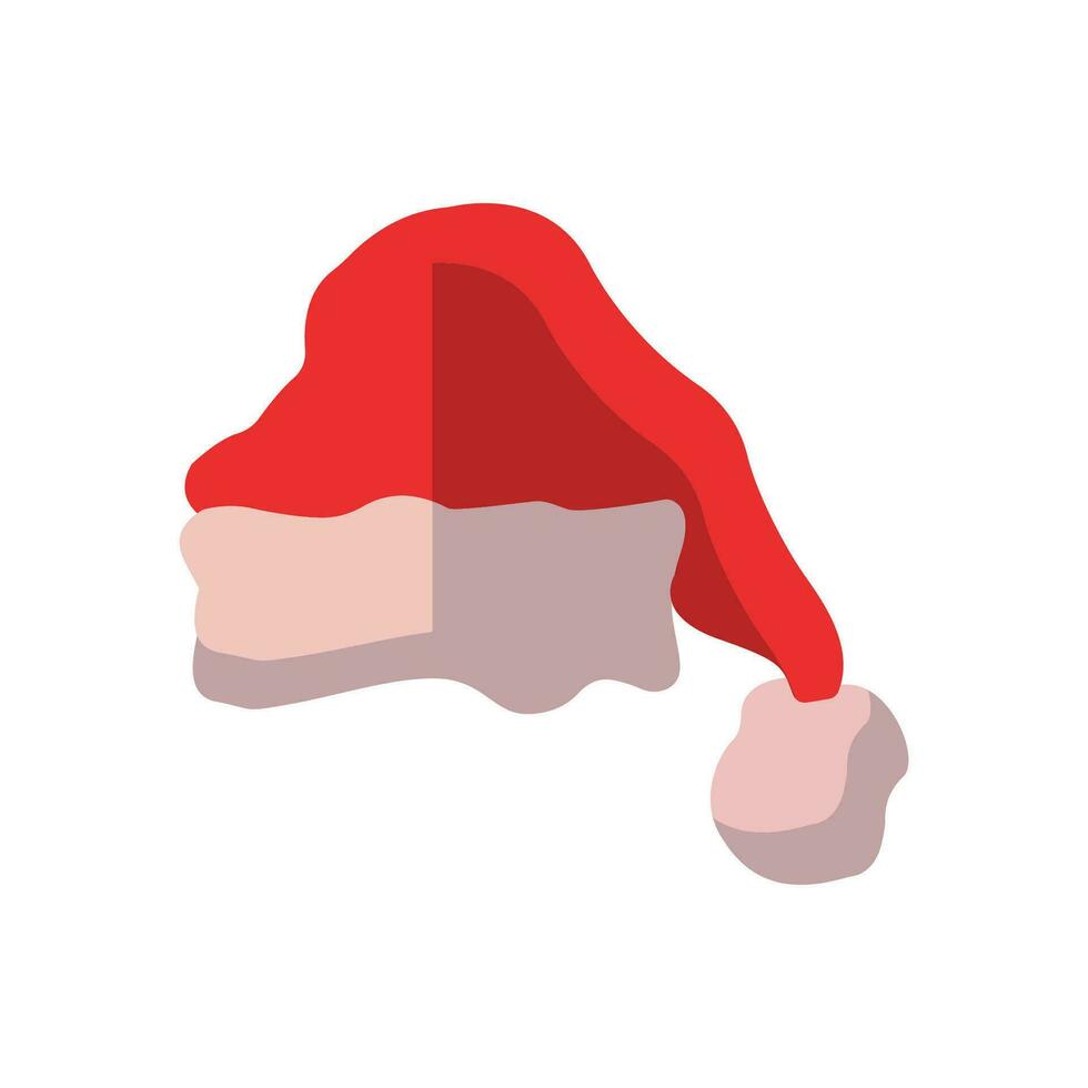 Santa Hut Symbol Vektor von Farbe Stil Illustration Design