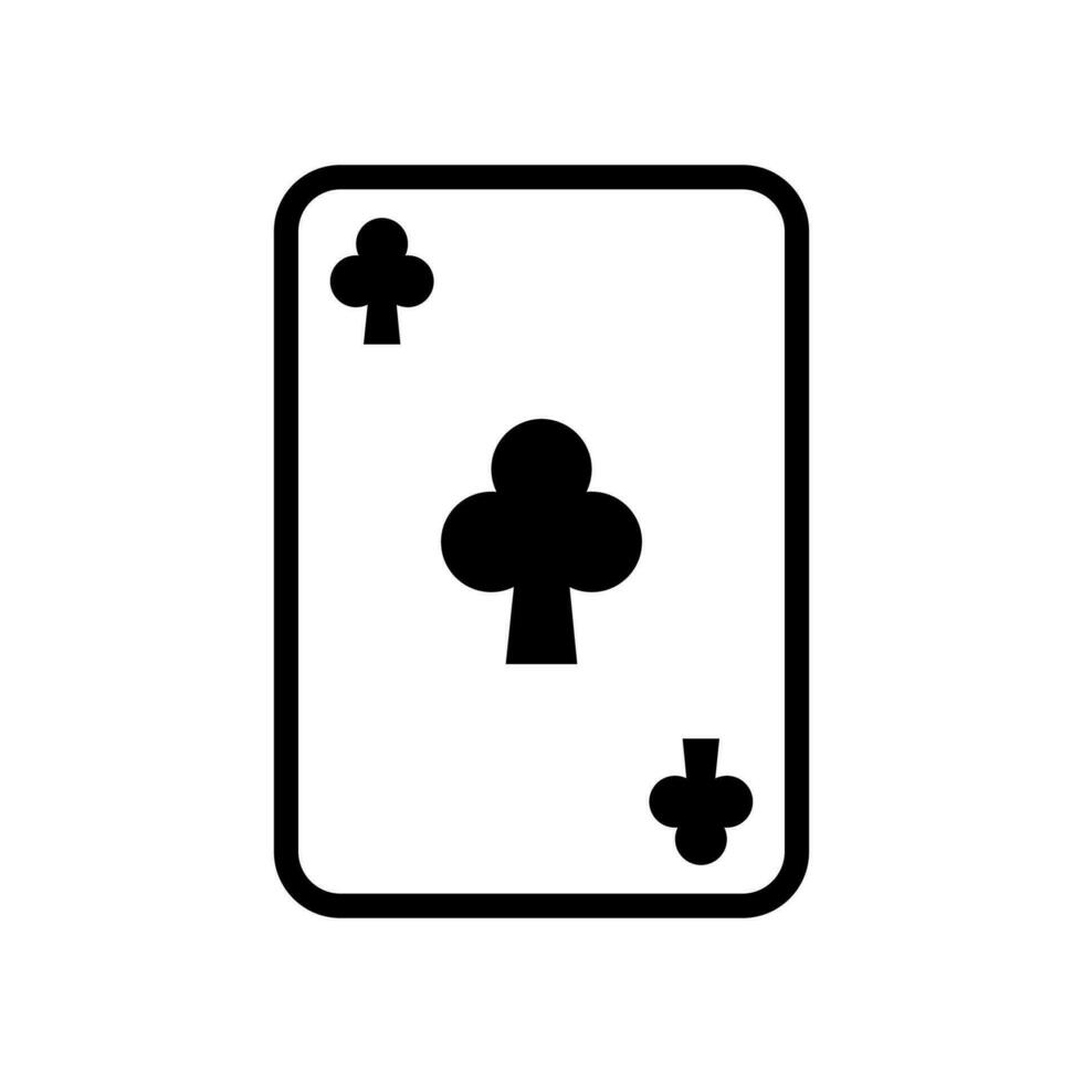 Poker Karte Symbol Design Vektor