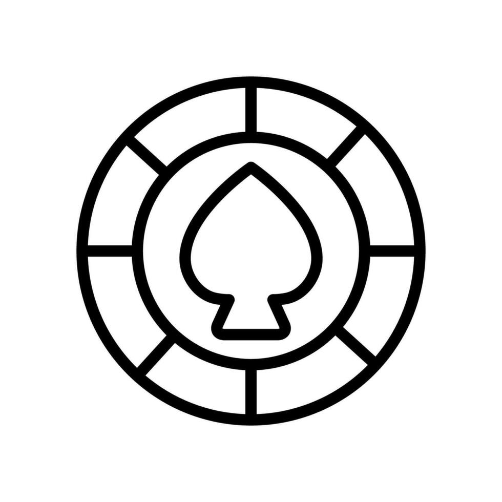 Poker Chip Symbol Design Vektor