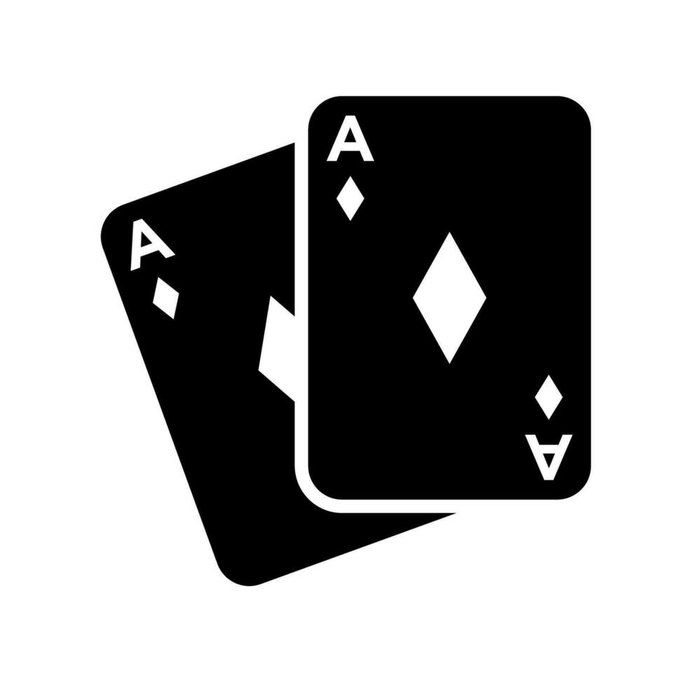Poker Karte Symbol Design Vektor