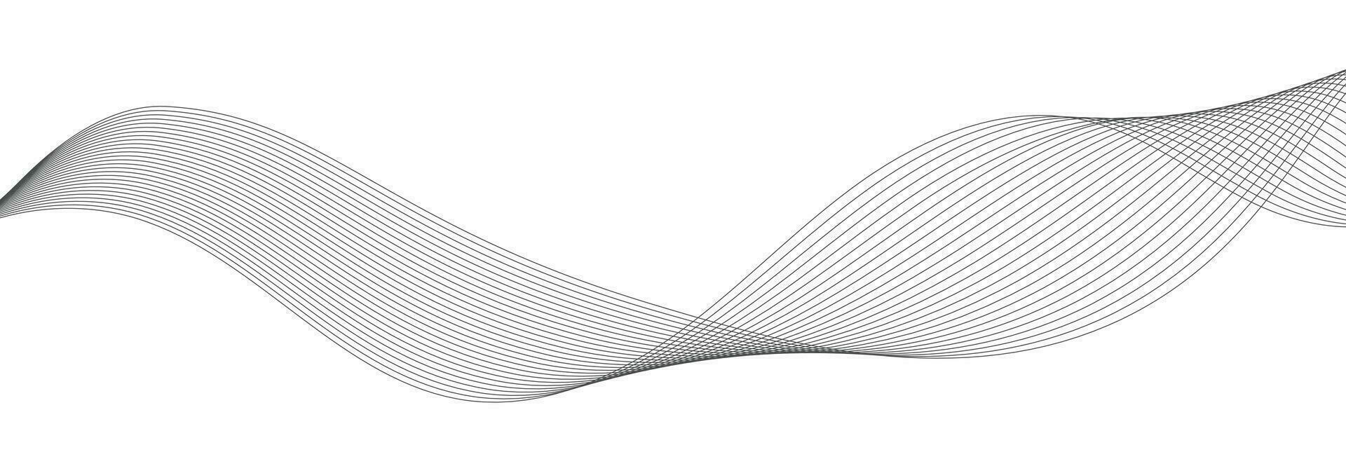 modern vektor bakgrund med svart vågig rader.