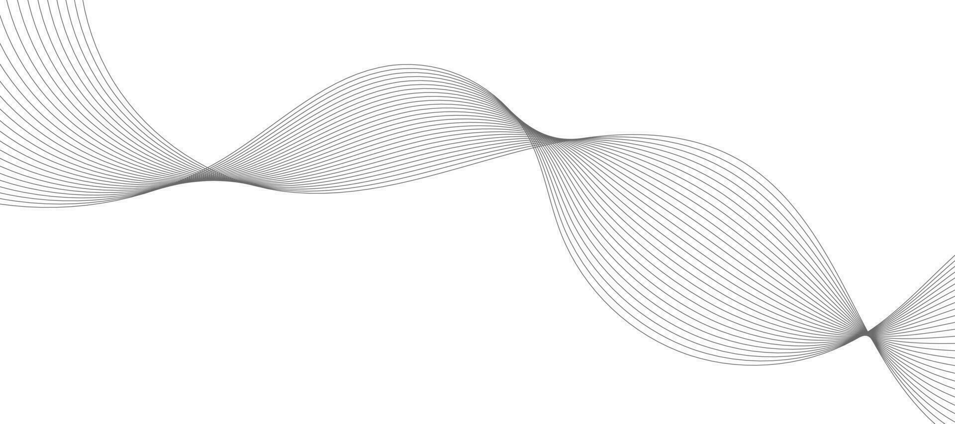 abstrakt våg element för design. digital frekvensspårequalizer. stiliserad linjekonst bakgrund. vektor illustration. våg med linjer skapade med hjälp av blandningsverktyget. böjd vågig linje, slät rand.