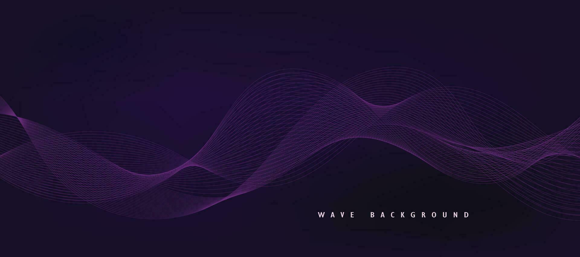 lila Hintergrund mit fließend Welle Linien. futuristisch Technologie Konzept. Vektor Illustration