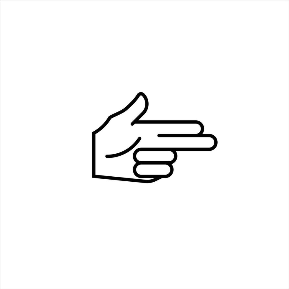 finger ikon stock vektor illustration