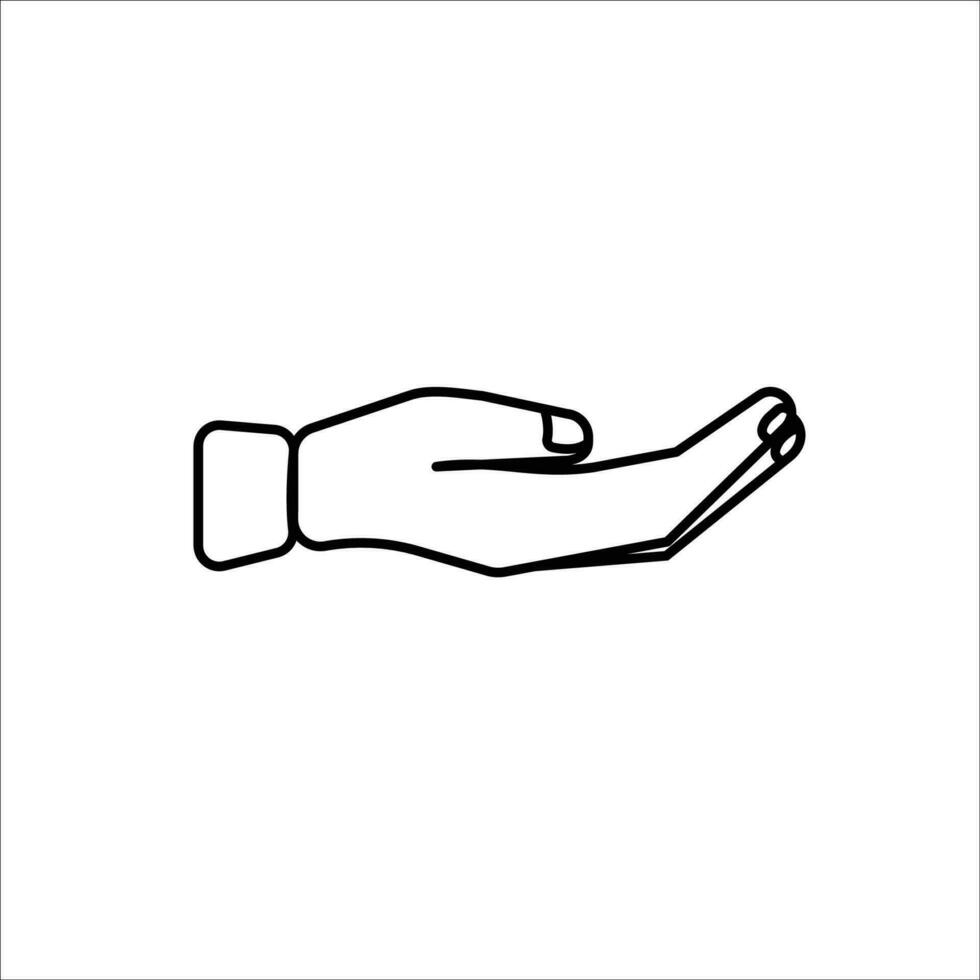 Finger Symbol Lager Vektor Illustration