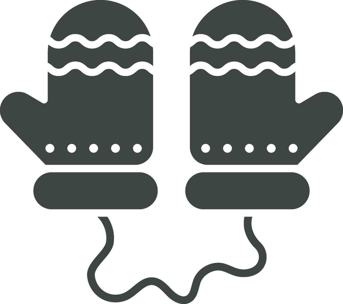 Handschuhe Symbol Vektor Bild. geeignet zum Handy, Mobiltelefon Apps, Netz Apps und drucken Medien.