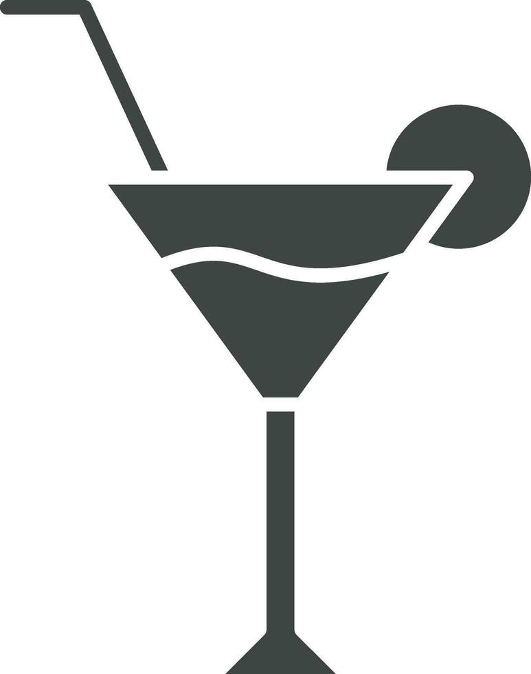 Cocktail Glas Symbol Vektor Bild. geeignet zum Handy, Mobiltelefon Apps, Netz Apps und drucken Medien.