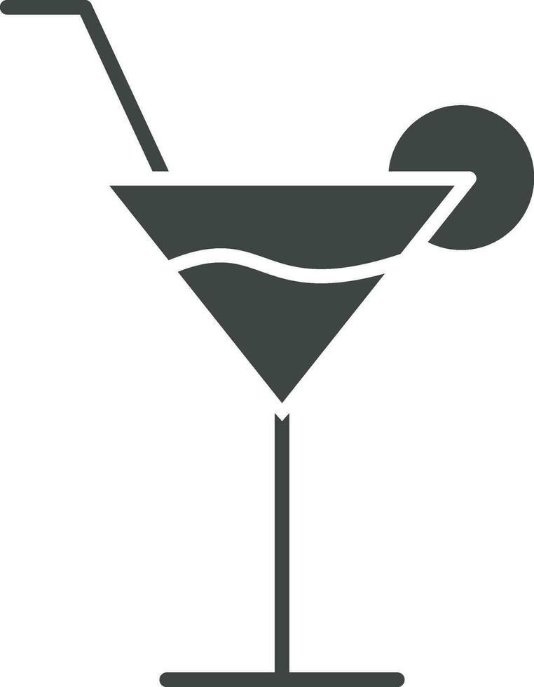 Cocktail Symbol Vektor Bild. geeignet zum Handy, Mobiltelefon Apps, Netz Apps und drucken Medien.