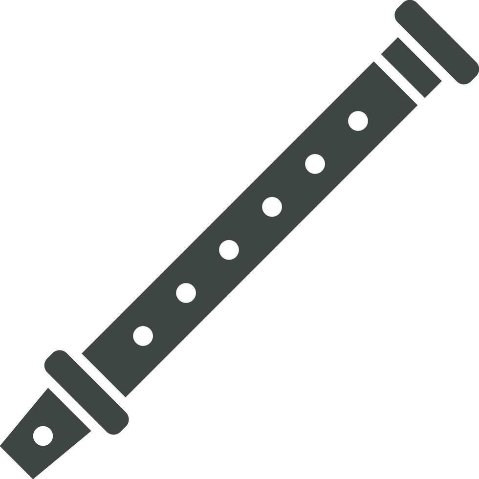 Flöte Symbol Vektor Bild. geeignet zum Handy, Mobiltelefon Apps, Netz Apps und drucken Medien.