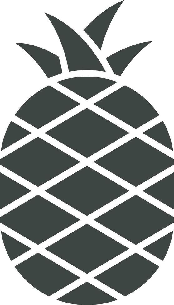 Ananas Symbol Vektor Bild. geeignet zum Handy, Mobiltelefon Apps, Netz Apps und drucken Medien.