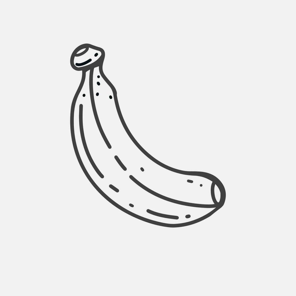 einzigartig und süß Banane Illustration mit auffällig Farben zum Hobby Geschäft Marke Logos und T-Shirt Designs vektor