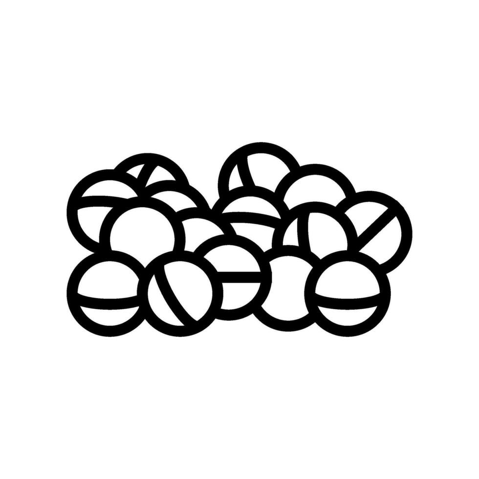 sensorisch Perlen zappeln Spielzeug Linie Symbol Vektor Illustration