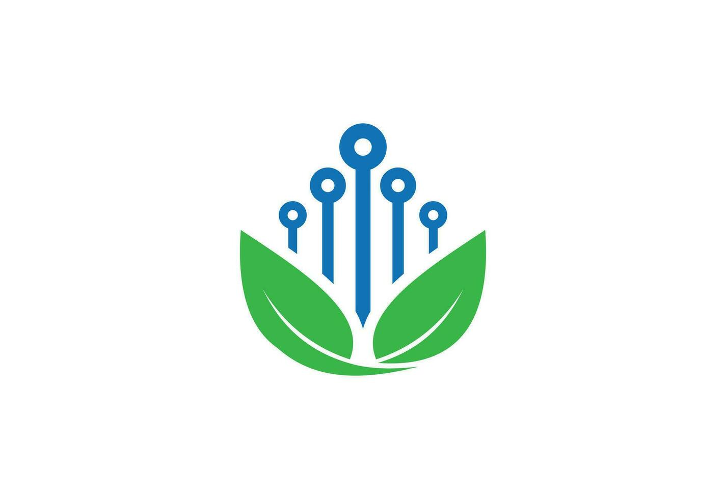 Biotechnologie Molekül Logo Design, Vektor Design Vorlage