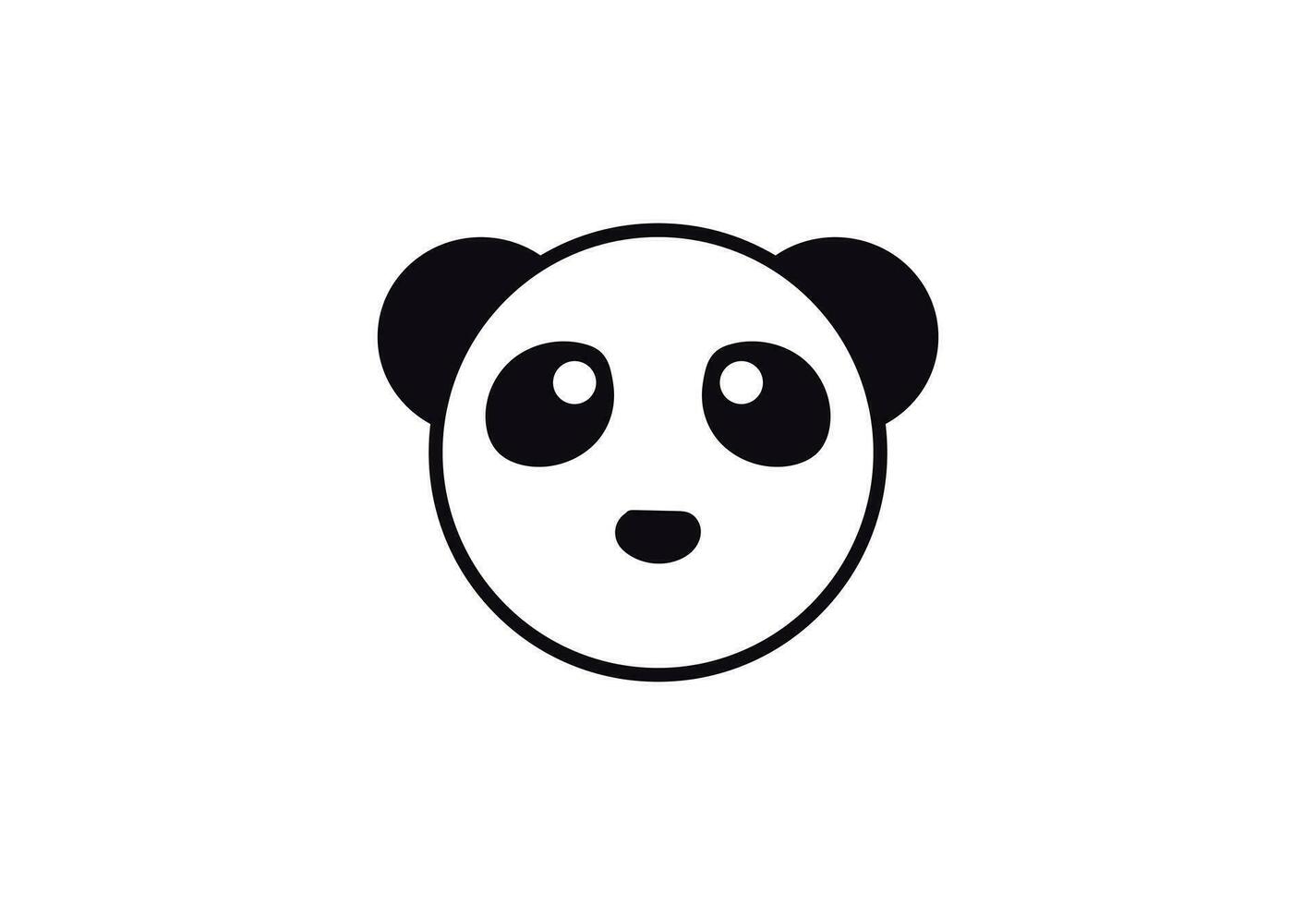 wenig Panda Bär Logo Design, Vektor Design Vorlage