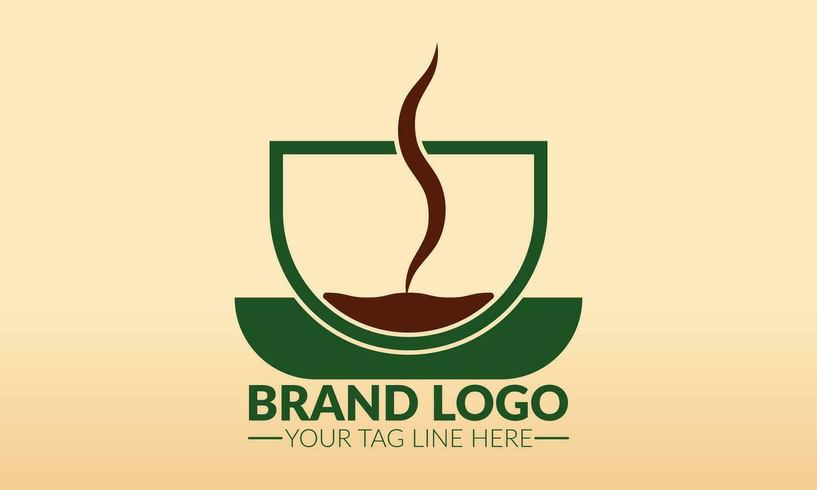 Kaffee Logo. Tee Tasse Logo oder Symbol. Tee Logo. vektor