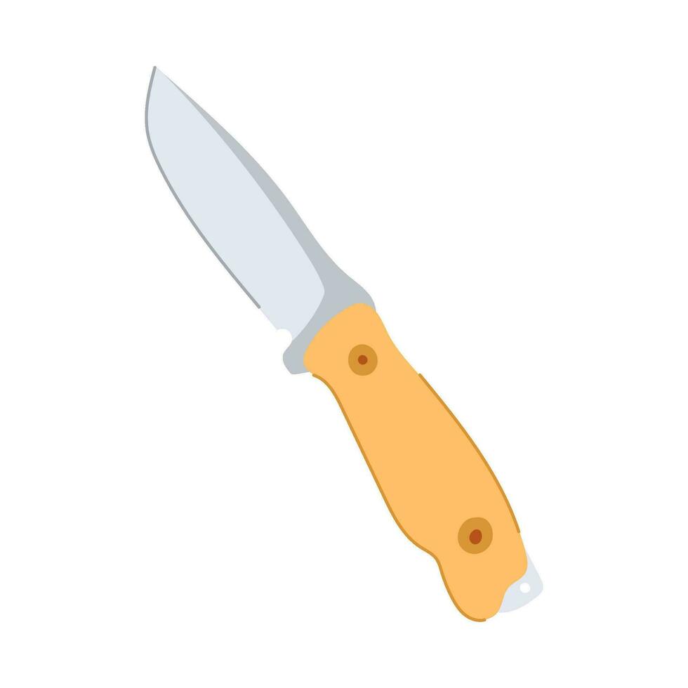 metall kniv camping tecknad serie vektor illustration