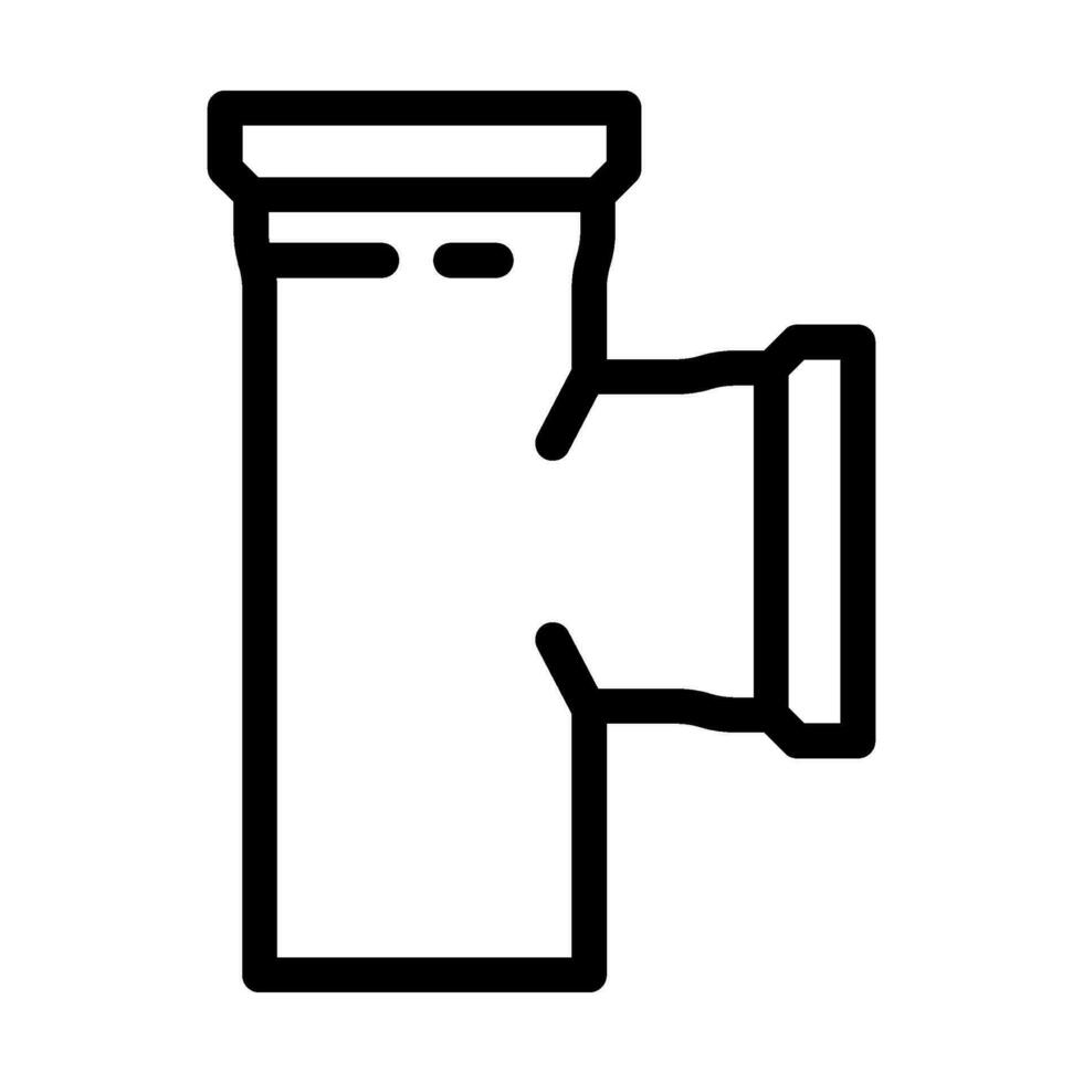 gas rörledning linje ikon vektor illustration