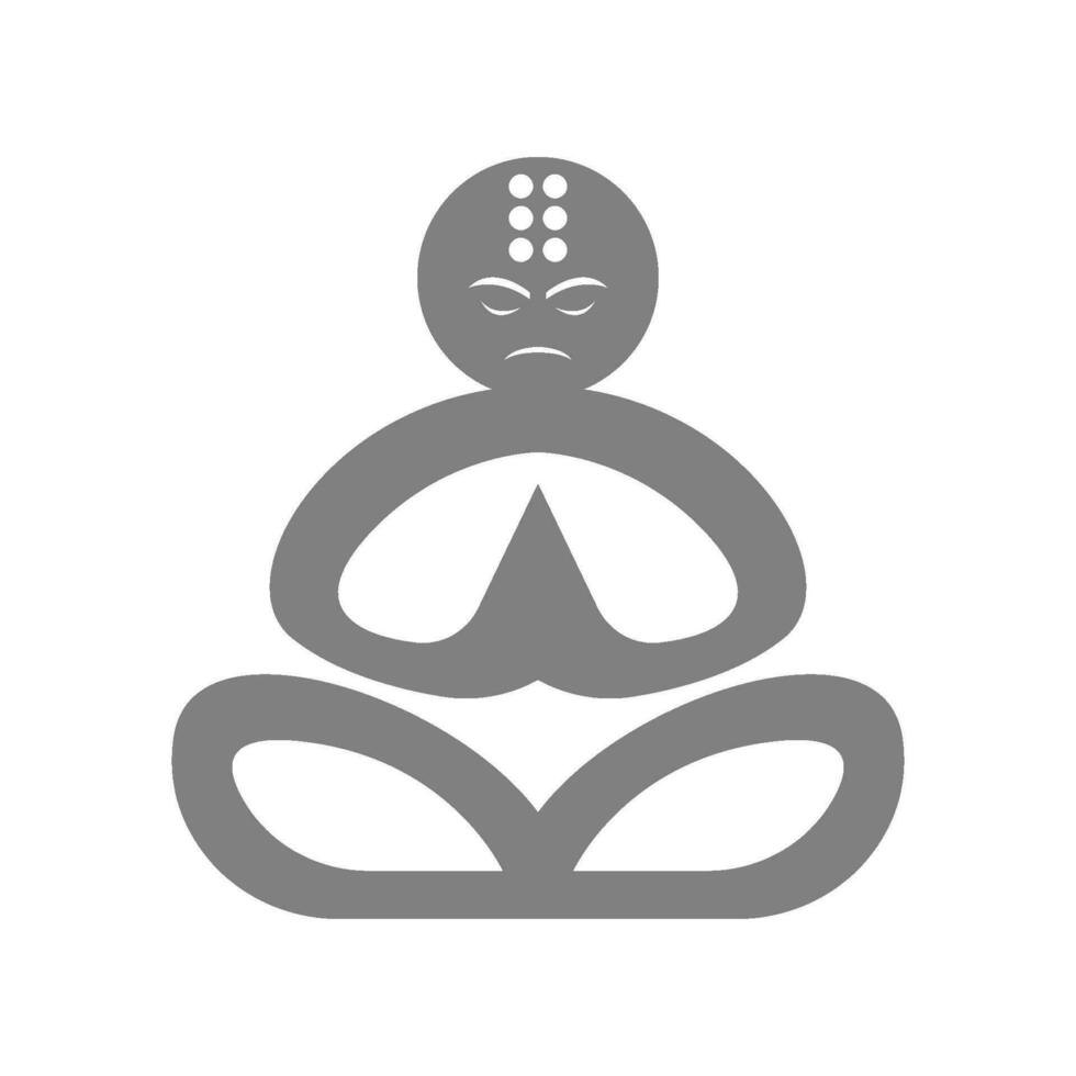 Mönch Logo Symbol Design vektor