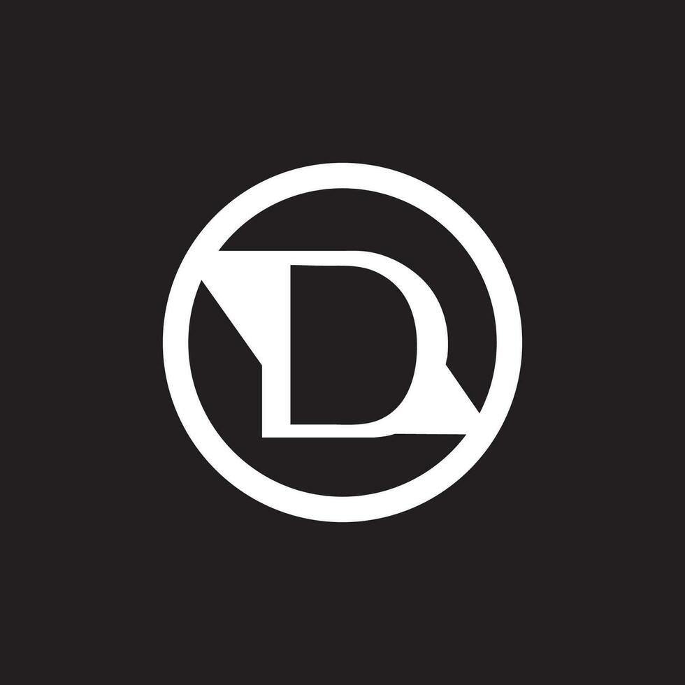 kreativ Brief d Logo Design, d modern Brief Logo Design Konzept, d Logo Kennzeichen vektor