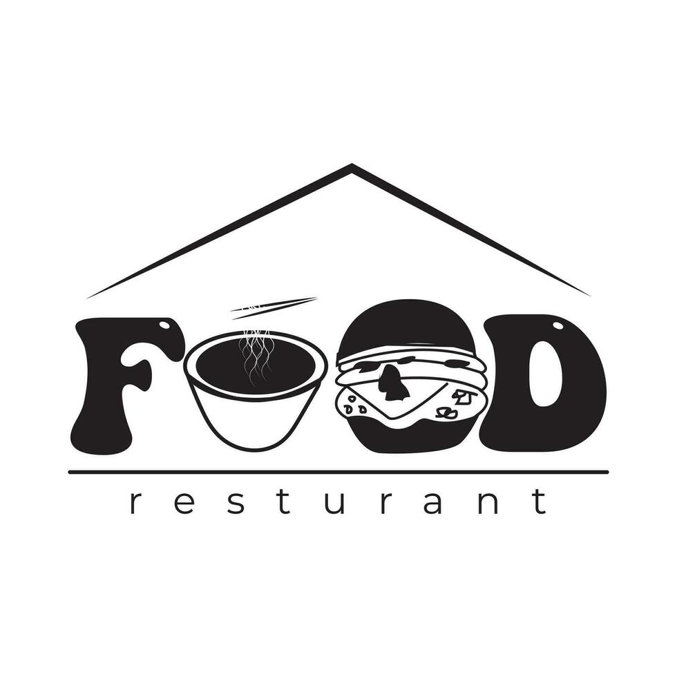 Logo-Design für Lebensmittelrestaurants vektor