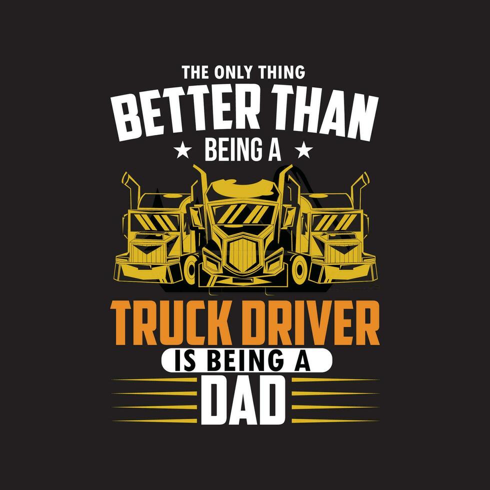 Trucker t Hemd Design, LKW t Hemd Design vektor