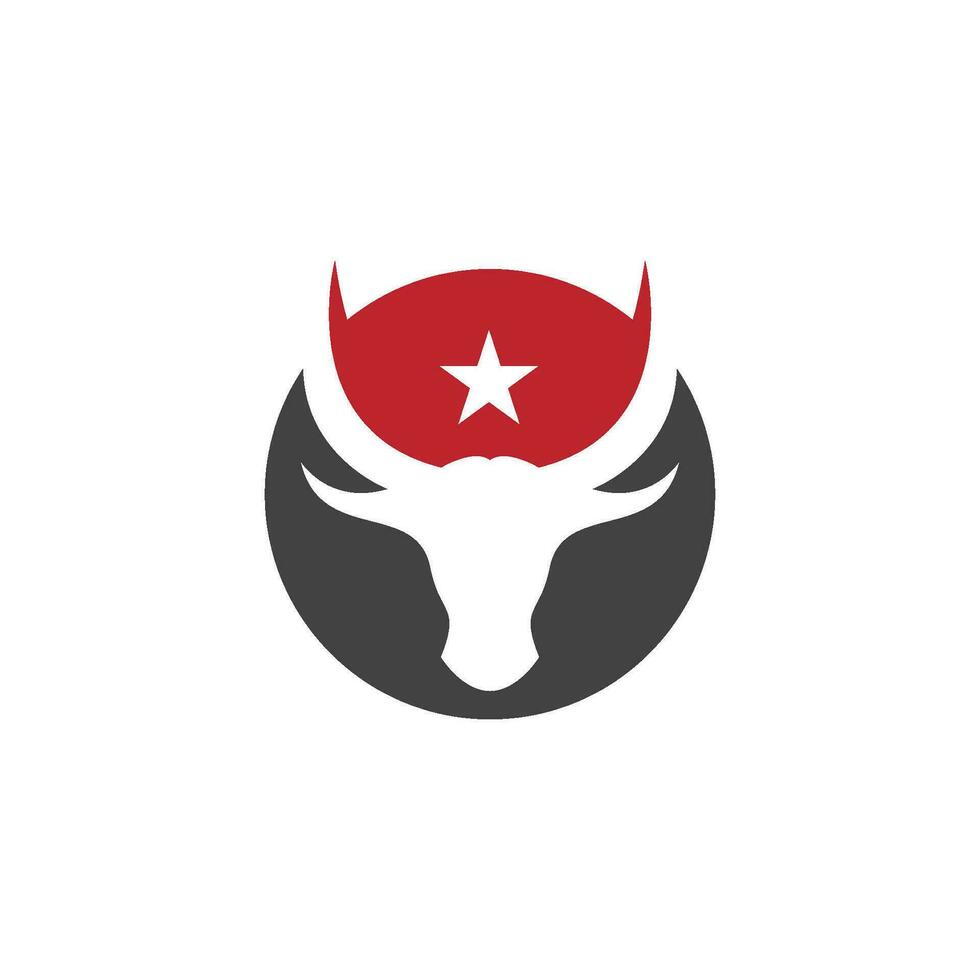 taurus logotyp mall vektor ikon illustration design