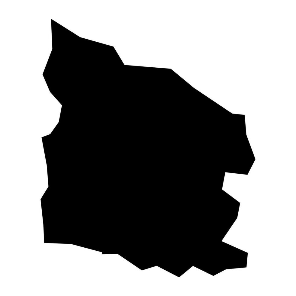 valverde provins Karta, administrativ division av Dominikanska republik. vektor illustration.