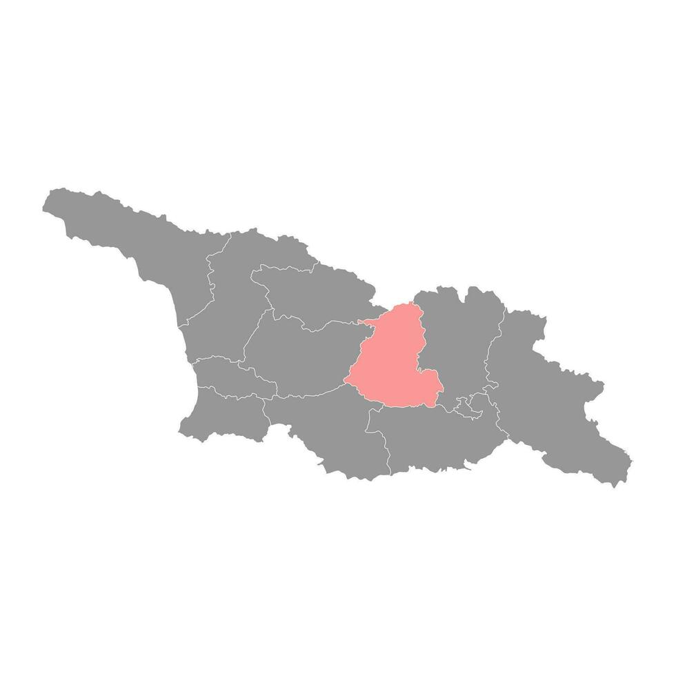 schida kartli Region Karte, administrative Aufteilung von Georgia. Vektor Illustration.