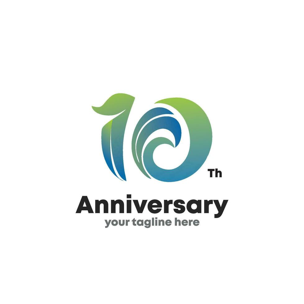 10:e årsdag logotyp design, tio år fira årsdag logotyp, gyllene lyx och retro serif siffra 10 brev, elegant klassisk logotyp för congratulation firande händelse, hälsning vektor