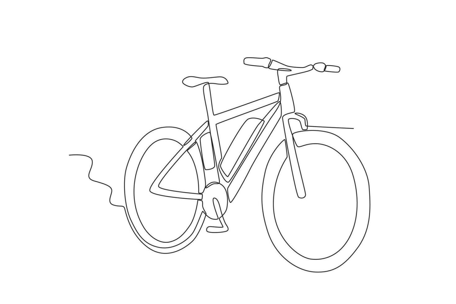 en cykel för övning vektor