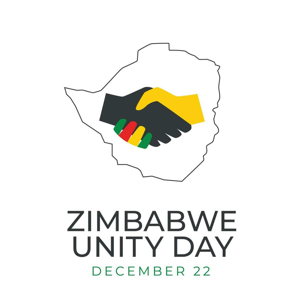 zimbabwe enhet dag djärv vektor mall fira nationell harmoni. förlova sig publik med detta vibrerande design, perfekt för enhet tema projekt.