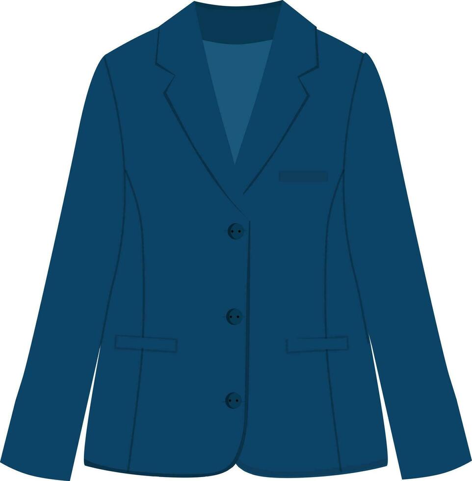 klassisch Jacke. Schule Uniform. Frau und Mann Blazer. Stück von Kleiderschrank. klassisch Anzug. Vektor Illustration auf Weiß Hintergrund.