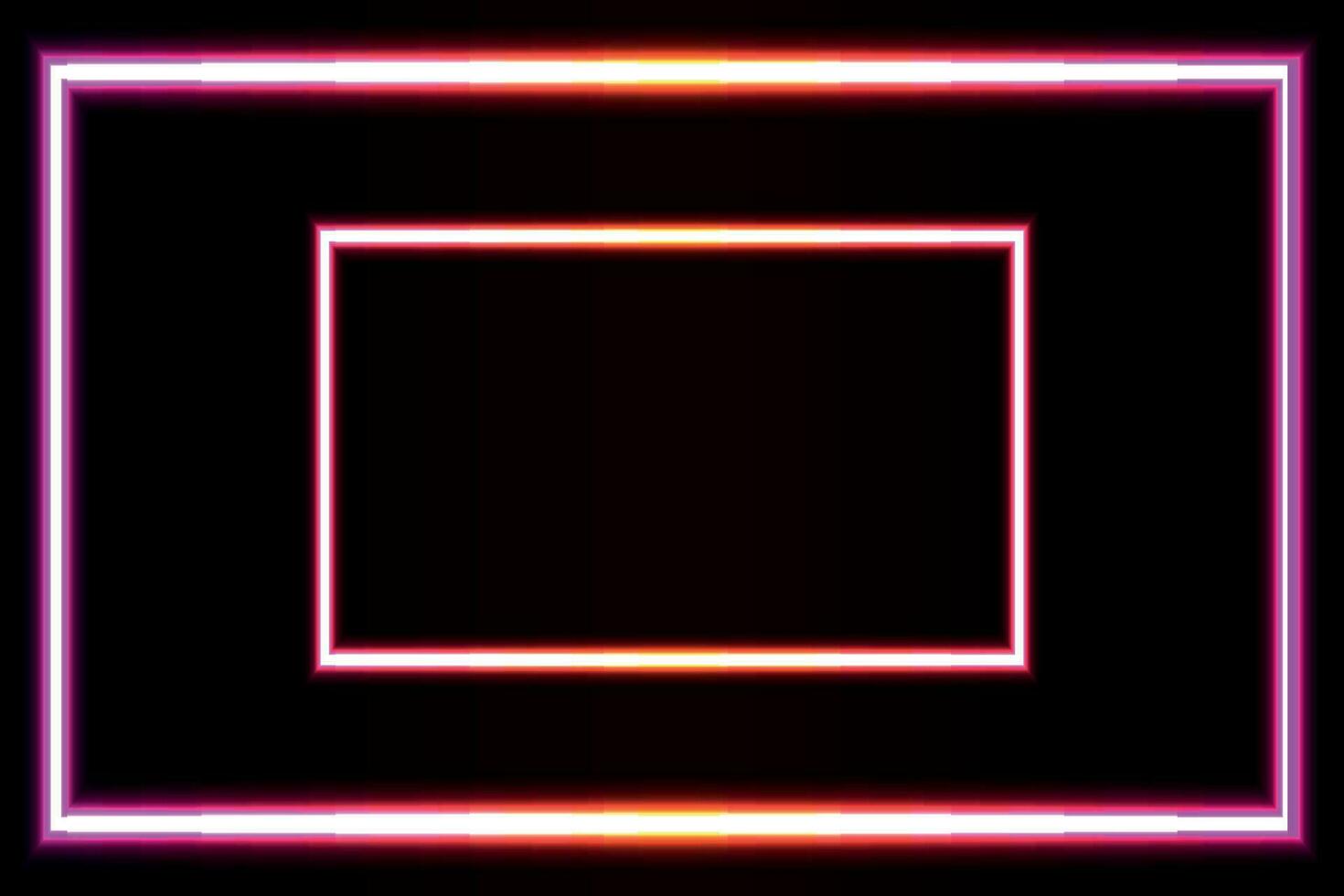 Neon- Licht bewirken geometrisch rechteckig Gitter Vektor Illustration.