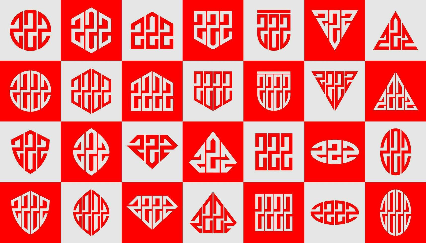 bündeln von abstrakt Linie Brief z zzz zzzz Logo, Nummer 2 222 2222 Design vektor