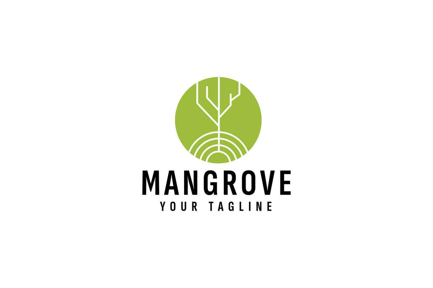 Mangrove Baum Logo Vektor Symbol Illustration