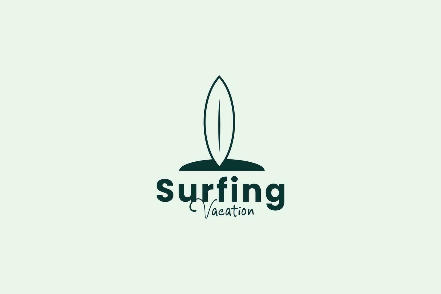 Surfbrett Logo Vektor Symbol Illustration
