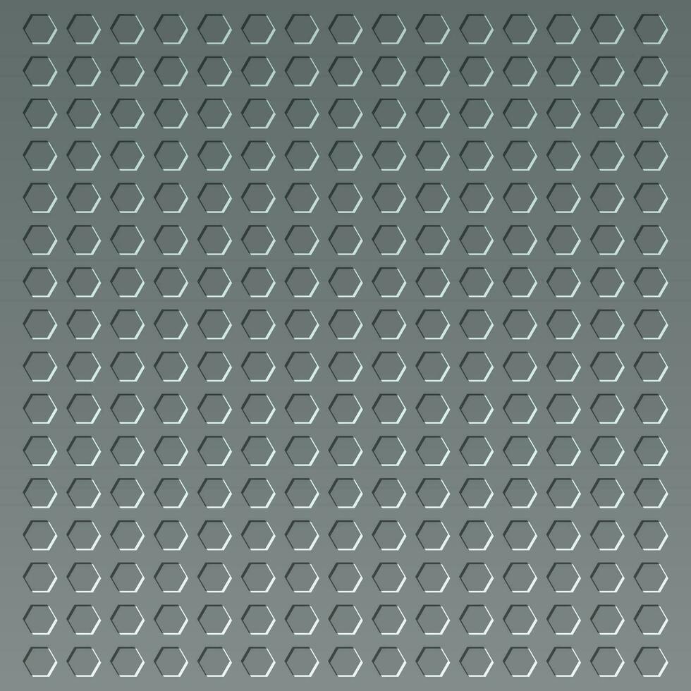 abstrakt Vektor Illustration geometrisch Muster mit Hexagon gestalten auf grau Hintergrund