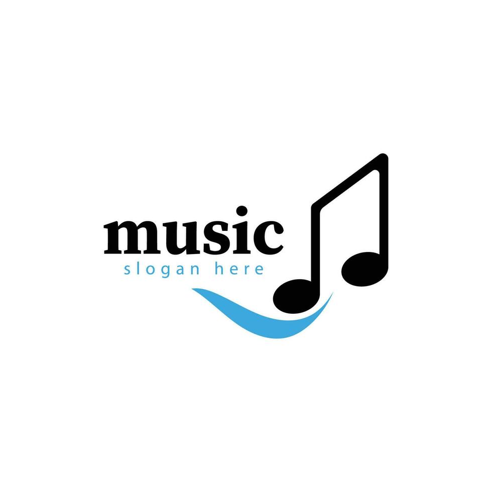 musik audio Vinka logotyp mall design vektor ikon illustration