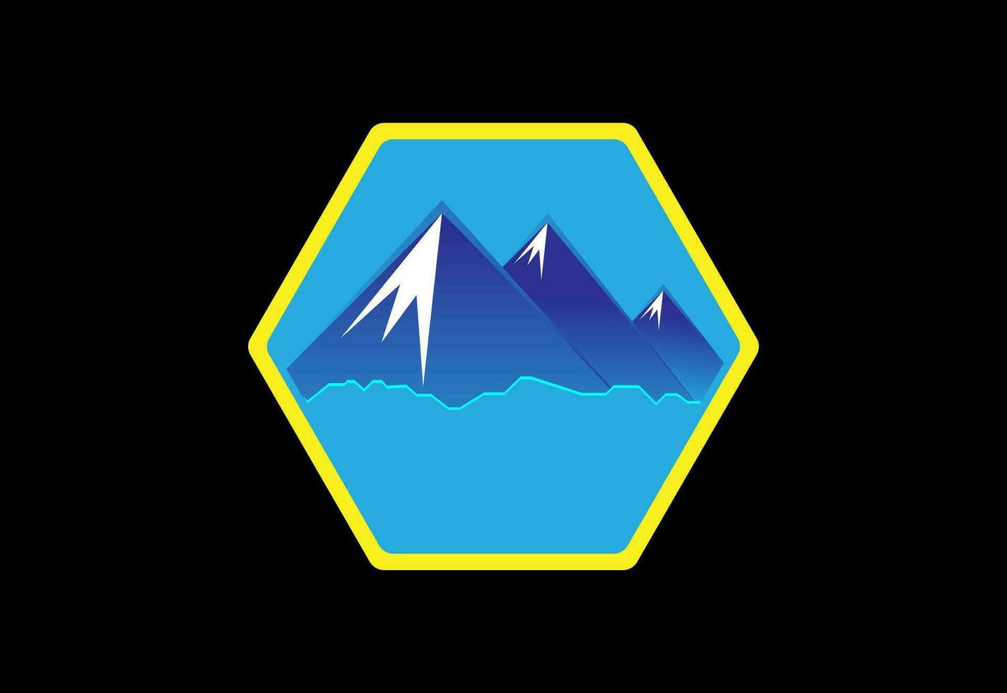 Berg Logo. Berg Gipfel Gipfel Logo Design. draussen Wandern Abenteuer Symbol. Vektor Illustration. Profi Vektor eben Vektor Logo Design Vorlage Element.
