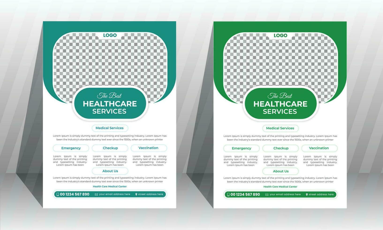 medizinisch Flyer Vorlage Design, Broschüre zum medizinisch, Gesundheitswesen Geschäft Flyer vektor