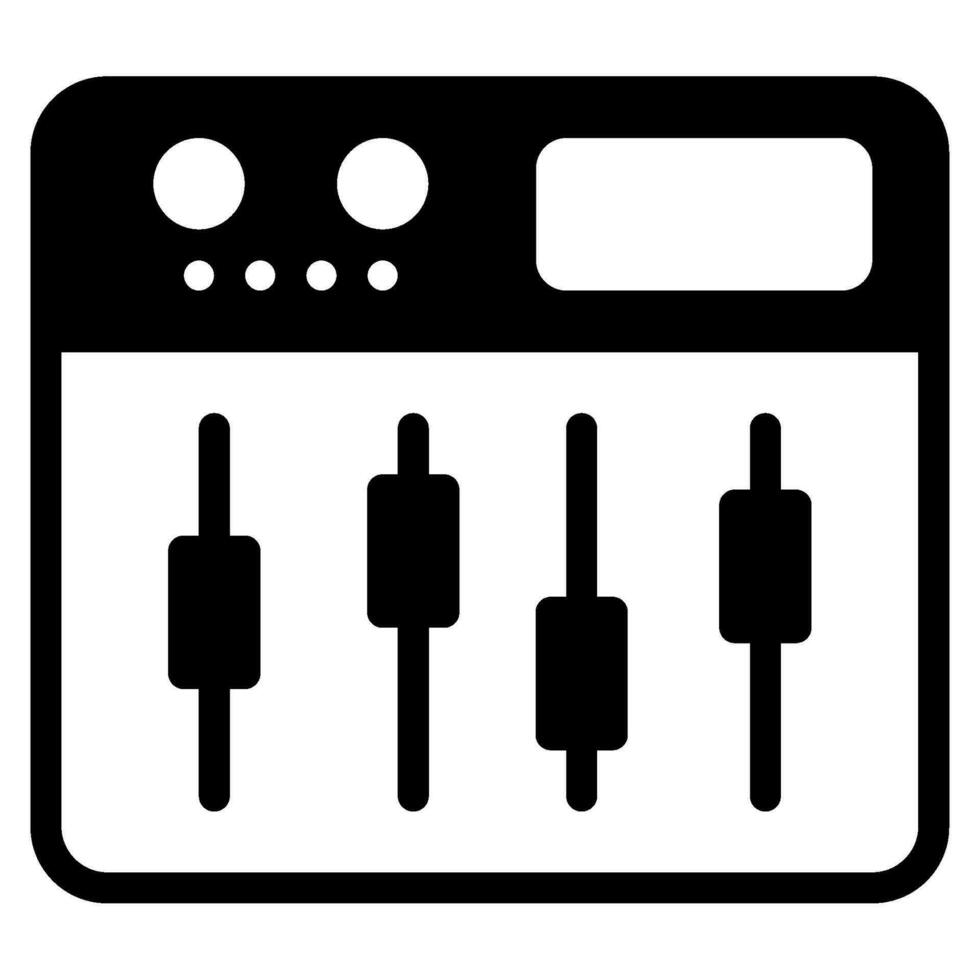 Podcast Rührgerät Symbol Illustration vektor